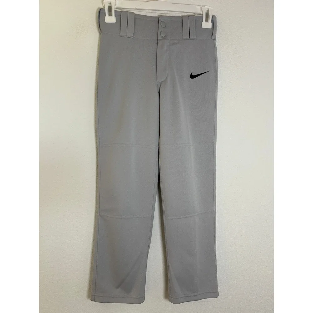 Nike Boys Baseball Pants Grey Size Small NWT Youth Athletic Trousers